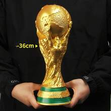 2026 USA-Canada-Mexico World Cup Trophy,  Cup Football Trophy Model,  Cup Bar - 27 Cao cấp rỗng, hoàn thiện mờ - Xem 8