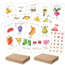 Premium Funny Thank You Cards Set Of 20 4x6 INCH Unique Teacher Appreciation Cards With Envelopes Cute Notes For Student Blank Notecards With Envelopes Matching Stickers Graduation Gift - As Pic - View 8
