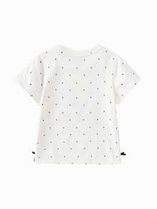 Balabala Áo thun in hình hoạt hình cho bé gái, dễ thương, mềm mại, thoáng khí, thời trang, thích hợp mặc mùa hè 2026. - Tông màu trắng - Xem 2