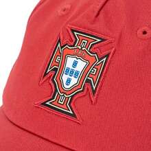 Puma 男女通用棒球帽，FPF-ESS-Cap，轻便舒适，适合日常佩戴，027088-01 - 紅色-湖綠色 - 查看 3