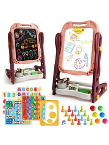 Kids Magnetic & Mechanical Drawing Boards - Pink - View 2