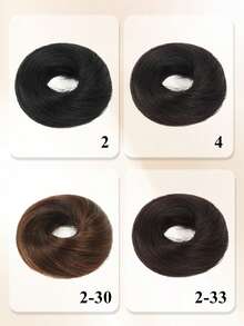 Messy Bun Wig, Elastic Wavy Curly Bun, Synthetic Hair Extensions, Suitable For Women And Girls - Multicolor - View 5