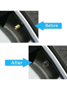 Nắp van lốp đính kim cương, nắp van lốp sáng tạo với đá quý, phụ kiện ô tô - A - Xem 8