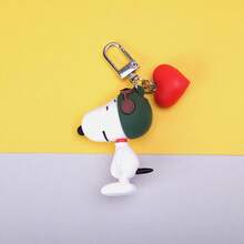 1 móc khóa Snoopy mềm mại dễ thương 5.9 * 4.2cm, mặt dây chuyền hình chú thỏ hoạt hình đáng yêu, dùng được cả bốn mùa (kiểu ngẫu nhiên) - Nhiều màu - Xem 5
