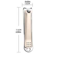 J·FOCUS Stainless Steel Nail Clippers With Built-In Nail File, Sharp Thick Blade Nail Clipper, Ergonomic Non-Slip Manicure Tool For Thick Tough Nails, Portable Nail Trimmer Suitable For Men And Women, Ideal Gift For Daily Home Use - Multicolor - View 10
