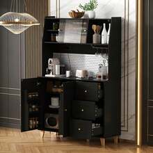 Buffets & Sideboards - Black + MDF - View 1