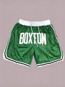 Pantalones cortos con estampado llamativo para hombre, diseño de moda, uso casual diario - Multicolor - Ver 1