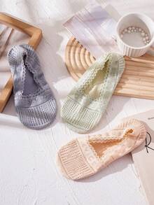 6 đôi tất ren nữ không lộ cổ chân, tất lót lưới thoáng khí, vô hình cho giày bệt, giày cao gót và trang phục mùa hè. - Nhiều màu - Xem 7