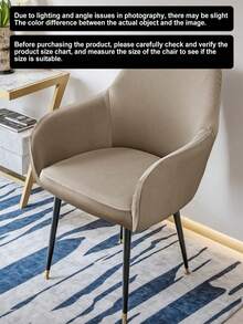 1pc/2pcs/4pcs/6pcs Solid Color New Curved Milk Silk Chair Cover, High Elastic Splash-Proof Dust-Proof Decorative Full Chair Slipcover, Suitable For Hotel, Living Room, Study, Dining Room, Daily Use, Light Mocha, Black, Light Gray - Multicolor - View 6