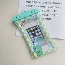 Macaron Mobile Phone Waterproof Bag Airbag Floating Transparent Touch Screen Swimming Rafting Songkran Outdoor Transparent Touch Screen - Dinosaur - View 9