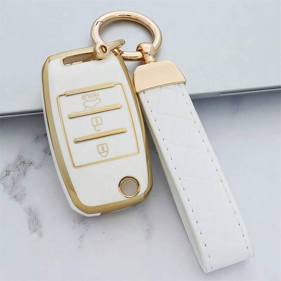 Ốp bảo vệ chìa khóa xe TPU cho Kia Rio, Ceed, Sportage, Sorento, Niro, K3, Carens, Cadenza, Carnival, Optima - Vỏ chìa khóa điều khiển từ xa dạng gập