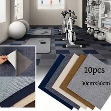 10pcs/Set Self-Adhesive Square Floor Carpet Mats, Easy To Tear And Stick Anti Slip Floor Stickers, Suitable For Bedrooms, Living Rooms, Kitchens, Commercial Spaces, Offices, And Staircase Floor Mats, Anti Slip Decorative Household Carpet Blocks,Aluminum Foil Backing - No Residue, Freely Combinable,Suitable For Living Room, Bedroom, Laundry Bar, Home Decoration ﻿ Floor Tiles Kitchen Living Room Decor Room Decor Wallpaper Wall Paper Flooring Floor Tiles - 10Pcs - View 9