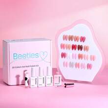 Beetles 8ML 20 Colors Gel Nail Polish Set, Nude Pink Green Blue Red Cat Eye UV Gel Polish With Base & Top Coat, All Season Manicure Kit For Beginners DIY Nail Art Home Gifts For Women - 20 Colors 8ml Sunday Soaps - 查看 9