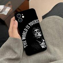 Funda para teléfono R-ScarfaceTonyMontana negra para iPhone 17/16/15/13/14ProMax/11Plus/X/Xr/XsMax13mn17Air - z6 - Ver 10