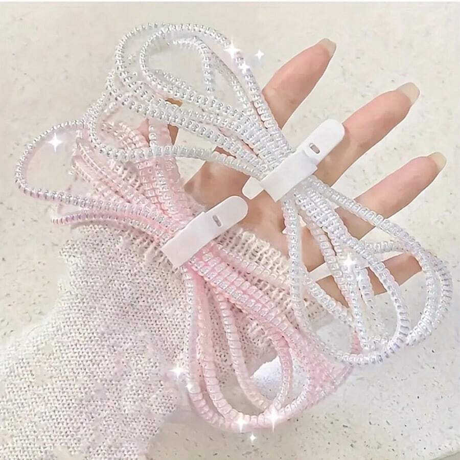 Data Cable Protector Cord + Strap, Anti- Anti-Break Data Cable Protector Cord - Multicolor - View 1