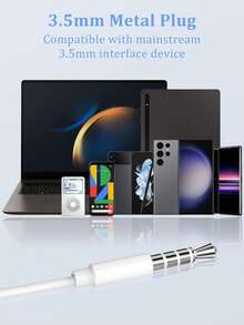 3.5mm有线入耳式耳机，立体声低音耳机，适用于通话和音乐，兼容iPad/电脑 - 查看 7