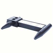 Calibrador de pinza PCD negro de 8 orificios, herramienta de medición del paso de los pernos de la rueda, regla de paso de los pernos de la rueda, regla de modificación del paso de los orificios, suministro directo de fábrica, calibrador de paso de orificios, regla de medición del paso de orificios - negro - Ver 7