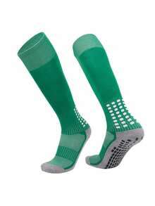 1 Pair Teenage Anti-Slip Coated Football Socks, Children's Long Tube Sports Socks, Suitable For 12-18 Years Old Boys & Girls Daily Outdoor Sports - Multicolor - View 16