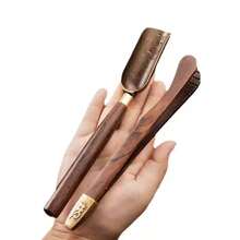 1pc/2pcs, Vintage Chinese Style Long Handle Copper Alloy Tea Spoon Tea Tongs, Bronze Color Tea Scoop, Tea Spoon, Tea Leaf Spoon, Kung Fu Tea Set, Tea Set Accessories, Essential Home Tea Spoon, Halloween Christmas Gift For Tea Lovers - View 11