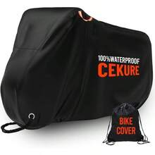 Bike Cover For 2 Bikes - 600D Bike Covers Outdoor Storage Waterproof & Heavy Duty, Bicycle Cover For 2 EBike, Mountain Bike, Road Bike, Hybrid Bike, Beach Cruiser Bike, Scooter And More - A - View 1