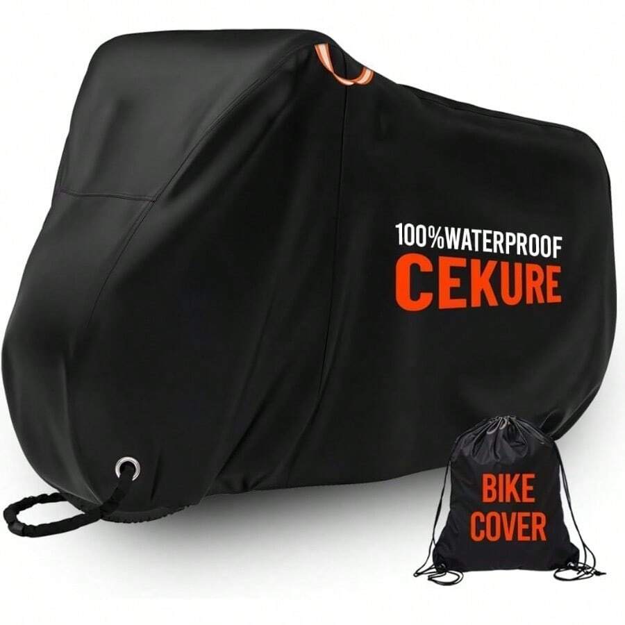 Bike Cover For 2 Bikes - 600D Bike Covers Outdoor Storage Waterproof & Heavy Duty, Bicycle Cover For 2 EBike, Mountain Bike, Road Bike, Hybrid Bike, Beach Cruiser Bike, Scooter And More - A - View 1
