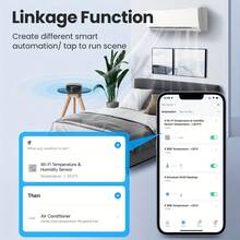 YFK WiFi Infrared RF 433/315MHz Universal Smart Remote Control And Controller For Home Appliances, Supports Air Conditioners, TVs, Curtain Motors, Roller Blinds, DVDs, Projectors, Wireless Light Switches, Controlled Via Doodle Smart & Smart Living Apps, - Big Black Remote Control - View 6