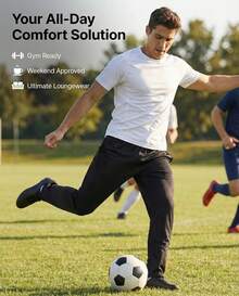 3 Pack: Men's Mesh Open Bottom Sweatpants Gym Active Athletic Workout Casual Pants With Pockets (Big & Tall) - Bộ 5 - Xem 5