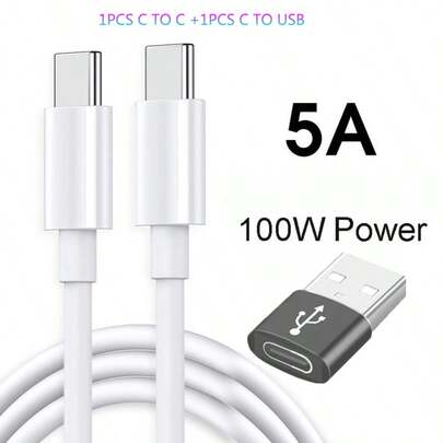 1-3pcs 3.3ft/100cm High-Efficiency Data Transfer & Fast Charging Cable Compatible With IPhone 17 Pro Max/17 Pro/17/Air/16/15, S25/S24/S23/S22/S21/S20 Ultra Plus Series