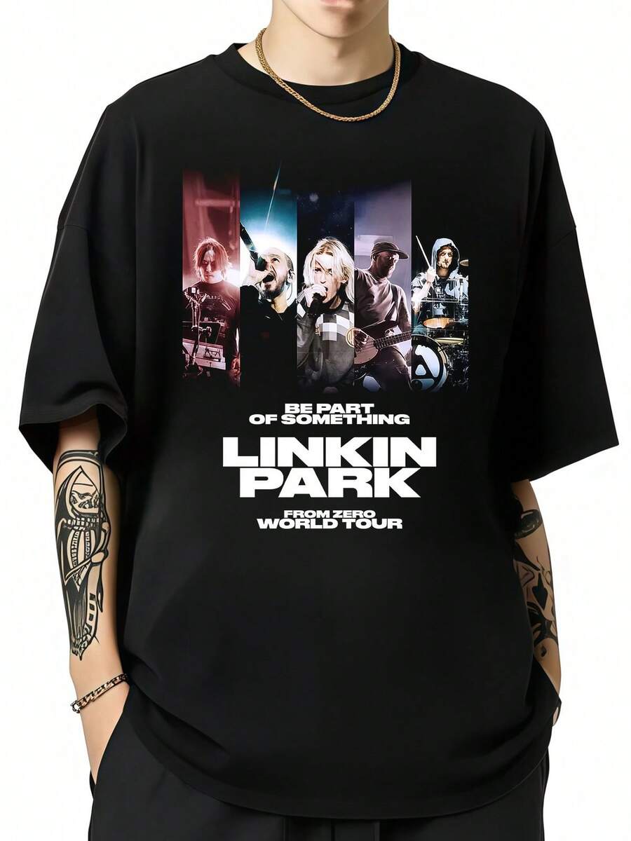 From Zero World Tour 2026 T-Shirt - Rock Band Concert Merchandising - 黑色 - 查看 1