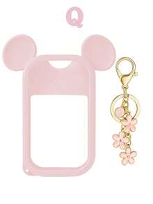 1个花朵钥匙扣免洗洗手液喷雾瓶套，1盎司（30毫升）2026字母花朵珍珠包包挂饰喷雾瓶吊坠，以及硅胶米老鼠耳朵造型喷雾瓶防摔防撞保护套，珍珠手链设计，方便旅行携带，可挂在包包、钥匙或儿童背包上，耐磨、防水、可水洗、可重复使用。 - 彩色 - 查看 52