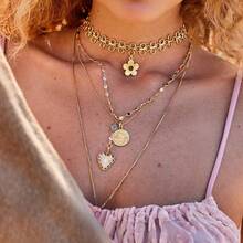Jieding European And American Titanium Steel Four-Leaf Clover Necklace, Simple And Elegant Clavicle Chain, Titanium Steel Neck Chain Jewelry For Women 0IFZ - JDN0305028 - 查看 7