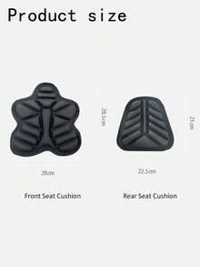 高密度记忆海绵摩托车/自行车座垫套装，采用EVA 3D透气防滑设计，提升骑行舒适度，适用于所有摩托车。 - B - 查看 7