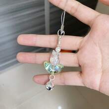 1条透明炫彩郁金香手机挂绳，可爱百搭吊坠礼品，手机挂绳，适用于所有智能手机型号，也适用于U盘 - 無色 - 查看 9