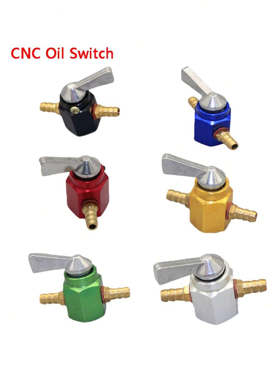 Van nhiên liệu đa năng lắp đặt trên đường ống, van xăng/nhiên liệu lắp đặt trên đường ống cho xe máy, công tắc bật/tắt nhiên liệu. - Công tắc dầu màu CNC - Xem 1