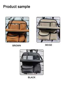 1 件汽车座椅靠背储物袋，多功能悬挂整理袋（包含 2 个随机挂钩，不含说明书花扣，但不会影响使用） - 均碼 - 查看 12