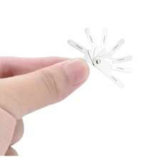 不锈钢牙间测量尺，牙科测量工具，口腔卫生工具，经久耐用，设计紧凑，防锈，优质材料，适用于牙科专业人士和牙科学生 - 1PC - 查看 3