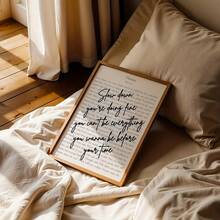 1 Piece/Set Slow Down, Vienna Lyrics Vintage Wall Art Print, Music Poster Print, Inspirational Quote Wall Art, Music Font Decoration, Living Room Home Decor, Wall Decoration, Frameless , , Perfect For Space Decoration - A - Xem 5