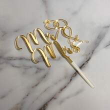 6pcs/3pcs/1pc Wedding Cake Topper Decorations, Suitable For Wedding Party Cake Decor - Multicolor - View 8
