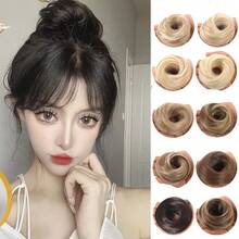 Messy Bun Wig, Elastic Wavy Curly Bun, Synthetic Hair Extensions, Suitable For Women And Girls - Multicolor - View 2