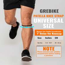 Cinta de silicone para patela, alta elasticidade, para alívio da dor no joelho, ideal para esportes, exercícios, corrida e uso diário. - Preto - Ver 5