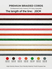 Bộ trang sức tự làm cao cấp gồm một phụ kiện hình trái tim cỏ bốn lá bằng men và dây bện, dùng để tùy chỉnh vòng tay. - Phụ kiện tự làm - Xem 14