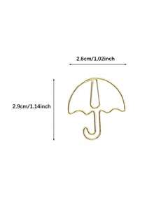 Creative Umbrella Shaped Paper Clips, Cute Cartoon Stationery, Special Shaped Paperclips For Notebook, Journal & Calendar Marking - Multicolor - View 4