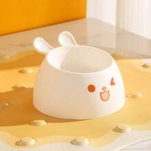 Bát ăn cho mèo hình tai thỏ dễ thương, bát ăn và uống cho thú cưng có chân đế cao, bảo vệ cổ, bằng thép không gỉ, bát đựng thức ăn cho chó, đồ dùng ăn uống cho thú cưng. - 500ml - Xem 5