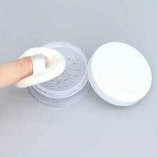 1 pezzo Custodia riutilizzabile in plastica per cipria sciolta da 20g con cuscinetto per cipria morbido, design multifunzionale adatto per conservare cipria sciolta, crema per gli occhi, correttore e campioni di prodotti per la cura della pelle, portatile e leggero per l'uso in viaggio, strumento di trucco essenziale per il ritocco quotidiano di donne e ragazze, trucco all'aperto e appassionati di trucco - Multicolore - Visualizzare 3