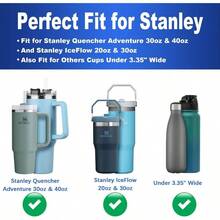 Cup Drink Holder 30/40oz Tumbler With Handle IceFlow 20/30oz, Drink Coaster With Anti - Slip, Anti - Spill Table And Desk Cup Holder Fits Most Bottles Under 3.35 InchNot Include Cup - 白色 - 查看 2
