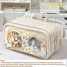 1 hộp đựng bút dung tích lớn, hộp bút kiểu Nhật tối giản, túi đựng đồ đa năng, túi đựng mỹ phẩm nữ, túi đựng đồ dùng vệ sinh cá nhân, túi đựng văn phòng phẩm học sinh, túi đựng bút chì, ba lô - Túi đựng đồ 13 lớp dung tích lớn - Xem 14