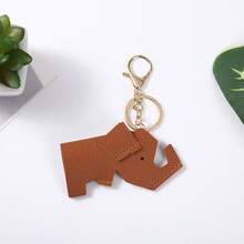 新款创意包包挂件 PU 皮革大象动物玩偶包包挂件 车挂件 皮革卡通蔬菜幸运象钥匙扣 - 彩色 - 查看 10