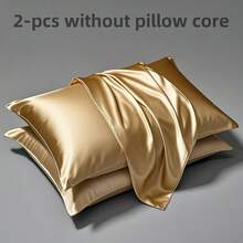 Bộ 2 vỏ gối satin, chất liệu mềm mại như lụa, thoáng khí cho phòng ngủ/phòng khách, có thể giặt máy, bền, chống nhăn. - Rượu sâm banh - Xem 6