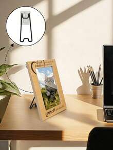 Stainless Steel Frame Bracket - Self-Adhesive Adjustable Black Bohemian Style Metal Display Rack, Suitable For Artwork, Photos, Home Decor And Exhibitions, Minimalist Design, Stable Structure - Multicolor - View 2