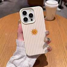 11 pieza Funda de teléfono con material TPU, diseño lindo de pequeño sol cálido, compatible con iPhone/teléfonos - Estilo 9 (1 pieza) - Ver 4